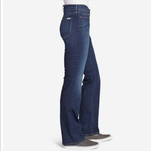 Eddie Bauer - slightly curvy bootcut dark wash jeans